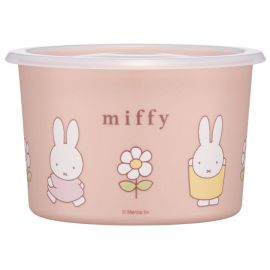 1号仓-斯凯达 轻量密封便当盒饭盒 S 600ml 米菲兔图案 1个 Skater 附盖子 食品保存 储存容器 Miffy