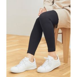 1号仓-温活本舗 薄绒内层 吸湿发热 防静电处理 保暖打底裤 1条 160D M码 黑色 CROSS PLUS 打底裤 里起毛 保暖亲肤 含辣椒素