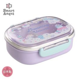 1号仓-西松屋 耐热材质 抗菌便当盒饭盒 360ml 独角兽图案 1个 午餐盒 轻巧便携 抗菌设计 卡通饭盒 带分格