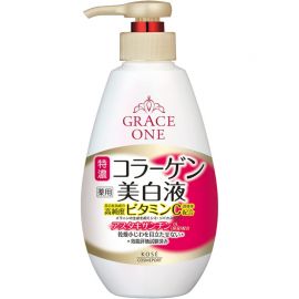 1号仓-高丝GRACE ONE 净白淡纹保湿 特浓胶原蛋白美白美容液 230ml KOSE 紧致肌肤 淡化色斑 改善干燥细纹