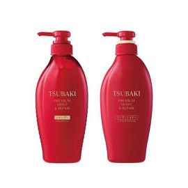 1号仓-finetoday丝蓓绮 深层锁水 沁润臻致滋润洗发水 450ml＋护发素 450ml TSUBAKI 山茶花精油修护发丝 柔顺秀发 顺滑光泽