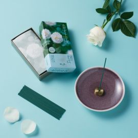 1号仓-日本香堂 传承系列  日本线香 白玫瑰香味 100g NipponKodo 添加保加利亚白玫瑰精油 熏香 香薰 室内香氛