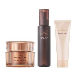 1号仓-松本清 THE RETINOTIME 高保湿抗衰老A醇系列 泡沫洗面奶120g+滋润型化妆水160ml+面霜30g【寒冷地区慎拍，易冻结】