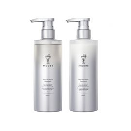 1号仓-松本清MQURE 多重肽配方 分子修护 改善干枯开叉 洗发水 380ml＋护发素 380ml 高渗透 无添加 提升柔顺感 深层补水