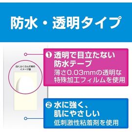 2号仓-NICHIBAN米琪邦  治愈之力系列透明防水创可贴 水胶体敷料促进伤口愈合 超大号 4片