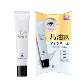 1号仓-桃谷顺天馆 RICH MOISTURE 马油精华眼霜 15g 提高眼周肌肤弹性 预防细纹