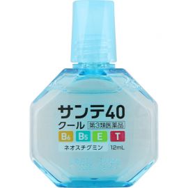 2号仓-参天制药 Sante参天40 cool眼药水滴眼液舒缓视疲劳清凉舒爽缓解干涩视力模糊 清凉感加强 12ml【第3类医药品】【寒冷地区勿拍，易冻结】