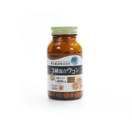 2号仓-明治药品 新健康kirari系列 3种混合姜黄素 秋姜黄＋春姜黄＋紫姜黄 宿醉解酒醒酒护肝 240粒