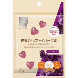2号仓-松本清 matsukiyo LAB 日本注册营养师推荐 低糖零食 7.6克糖 纤维软糖 葡萄味 30g