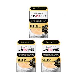1号仓-UNO吾诺 男士日常护肤 滋养保湿 初老肌护理 面霜 90g 3个装 一瓶五效 改善干燥粗糙松弛 清爽质地