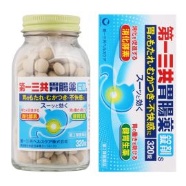 【停产】2号仓-第一三共 助消化增强胃功能缓解饭后胃胀恶心 肠胃药片剂 320粒 healthcare 中和胃酸抑制胃痛【第2类医药品】