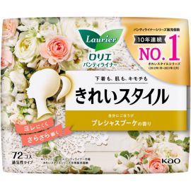 1号仓-Kao花王 Laurier乐而雅 无压力超薄轻透卫生巾护垫 无护翼 水果花香 72片