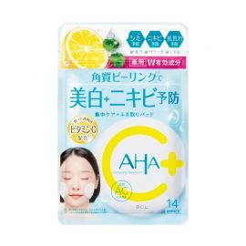 1号仓-BCL AHA 美白预防痘痘 去角质清洁棉片 14片 舒缓湿敷 预防肌肤粗糙 修毛孔 维生素C 柑橘精华