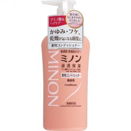 1号仓-第一三共 MINON蜜浓 保湿滋润修护烫染护发素 微香型 450ml