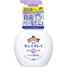 1号仓-LION狮王 趣净植物洁净泡沫消毒洗手液 花香型 抗菌杀菌 250ml