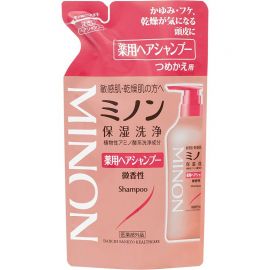 1号仓-第一三共 MINON蜜浓 敏感头皮氨基酸保湿洗发水 380ml 替换装