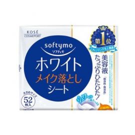 1号仓-高丝Softymo 洁净保湿透亮 美白卸妆湿巾替换装 52片 KOSE 轻松卸除彩妆