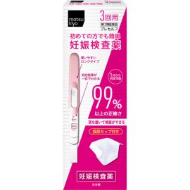 2号仓-matsukiyo 森田 验孕棒 3回用 1盒 生理期预定日一周后使用【第2类医药品】