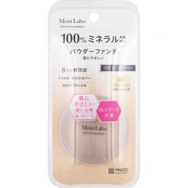 1号仓-桃谷顺天馆Moist Labo 天然矿物 温和贴肤 粉底蜜粉 5.5g 裸妆妆效 無添加 洗面奶可卸 敏感肌