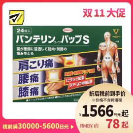 2号仓-兴和万特力 凉感消炎镇痛膏药贴 14×10mm S 24片 【第２类医药品】 KOWA VANTELIN 缓解腰肩关节疼痛扭伤挫伤