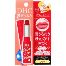 【廃盤】1号仓-DHC 淡彩有色润色滋润保湿护唇膏 红色 