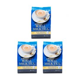 2号仓-日东红茶 醇香浓郁丝滑口感速溶冲饮 经典原味皇家奶茶 14g×8包 3个装 北海道产全脂奶粉搭配香气浓郁红茶