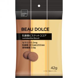 2号仓-松本清matsukiyo Beau Dolce 高纤乳酸菌饼干 巧克力口味 42g 3个装 膳食纤维 神经酰胺