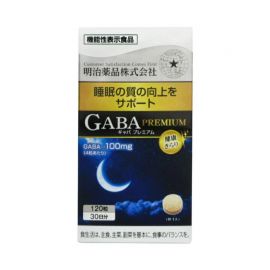 2号仓-明治药品 GABA深度睡眠片 舒缓神经紧张 有助于改善睡眠质量 120粒 3个装