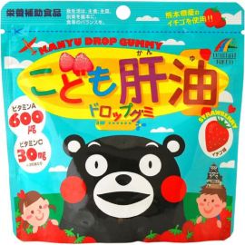 2号仓-UNIMAT RIKEN 儿童肝油综合维生素营养软糖 草莓味 90粒
