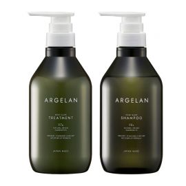1号仓-松本清ARGELAN 保湿润泽顺滑发丝 发质重建焕亮洗护套装 洗发水480ml+护发素480ml Matsukiyo 抑制毛发干燥