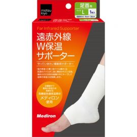 1号仓-松本清 matsukiyo 远红外线保温护具 W型运动防护 脚腕脚掌辅助护具 L码 脚腕围16-26cm 1个