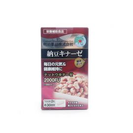 2号仓-明治药品 新健康kirari系列 纳豆激酶2000FU纳豆精胶囊 预防血栓形成 60粒