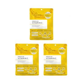 1号仓-capsule serum 改善黯哑粗糙 毛孔护理 均勻肤色 高浓度维C面膜 7片 3个装 温和护理 渗透角质层 透明质酸 胶原蛋白 CICA