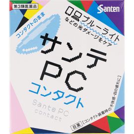 2号仓-参天制药 Sante参天 防PC电脑手机蓝光 隐形眼镜专用眼药水 12ml【第3类医药品】滴眼液润眼液【寒冷地区勿拍，易冻结】