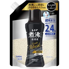 1号仓-Lenor 煮沸级除味抗菌 男士专用 衣物留香珠特大补充装 1040ml 清爽麝香 P&G 适用于滚筒洗衣机波轮洗衣机 香氛凝珠