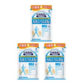 2号仓-小林制药 补钙强健骨骼关节 保健骨骼增长钙镁片 240粒 3个装