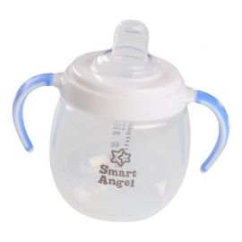 1号仓-西松屋SmartAngel 2-way 婴儿杯子宝宝喝水杯 蓝色 1个