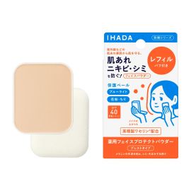 1号仓-资生堂IHADA 隐形毛孔保湿美白防晒 粉饼蜜粉补充装SPF40 9g SHISEDO 凡士林控油敏肌防护