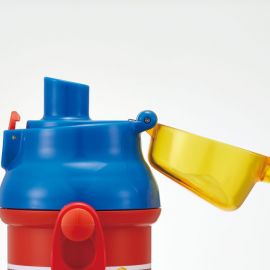 1号仓-SKATER斯凯达 超级马里奥儿童直饮式塑料水壶 单触式宽瓶口大容量 附名字贴纸 480ml  1个