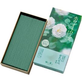 1号仓-日本香堂 传承系列  日本线香 白玫瑰香味 100g NipponKodo 添加保加利亚白玫瑰精油 熏香 香薰 室内香氛