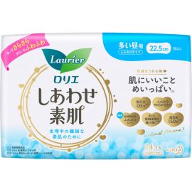1号仓-Kao花王 Laurier乐而雅 敏感肌超量日用卫生巾姨妈巾 无护翼 22.5cm 24片 