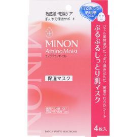 1号仓-第一三共蜜浓 改善粗糙暗沉 修护屏障 浓稠补水 面膜 4片 MINON 透明感 亲肤材质 温和配方