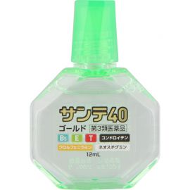 2号仓-参天制药 Sante参天40 Gold防干涩改善视线模糊眼疲劳泪液辅助眼药水 12ml【第3类医药品】【寒冷地区勿拍，易冻结】