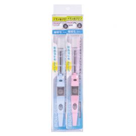 1号仓-IONIC KISS YOU 细致清洁牙龈牙缝 负离子细软毛牙刷 本体＋替换头 极细刷毛 4支装