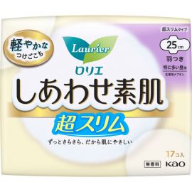 1号仓-Kao花王 Laurier乐而雅 F系列敏感肌超薄日用卫生巾 有护翼 25cm17片