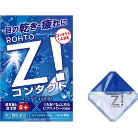2号仓-乐敦Z！清凉缓解眼疲劳隐形眼镜用眼药水 12ml【第3类医药品】【寒冷地区勿拍，易冻结】