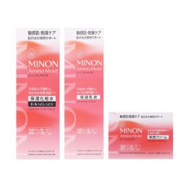 1号仓-第一三共蜜浓 抗干燥紧绷 深层滋润 高保湿化妆水 150ml＋乳液 100g＋面霜 40g MINON 干燥敏感肌 氨基酸 修护屏障 强化保湿 浓稠柔润 温和配方【寒冷地区慎拍，易冻结】