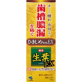 1号仓-小林制药 生叶EX 收敛温和型牙膏 植物配方美白预防牙龈炎口臭清洁口腔 100g
