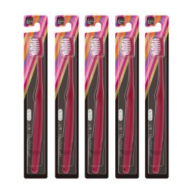 1号仓-松本清matsukiyo 山形刷毛牙刷 刷毛普通硬度 1支 5件装