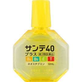 2号仓-参天制药 Sante参天40 plus眼药水滴眼液舒缓视疲劳清凉舒爽缓解干涩视力模糊  12ml 【第3类医药品】【寒冷地区勿拍，易冻结】